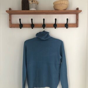 Blue Turtleneck Sweater
